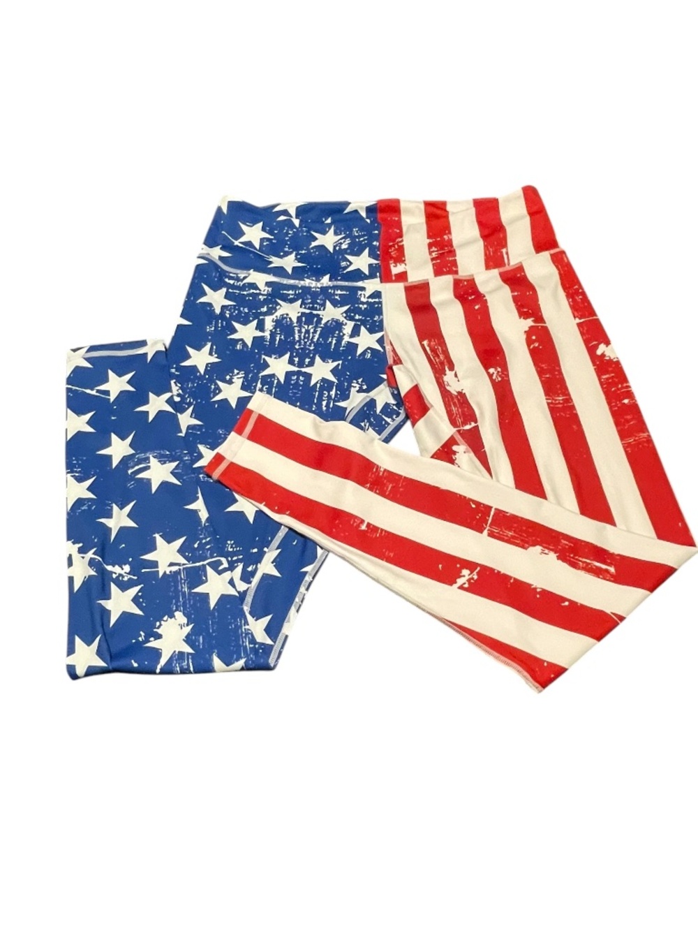 Stars & Stripes Patriotic Stretch Leggings Size XXL EUC